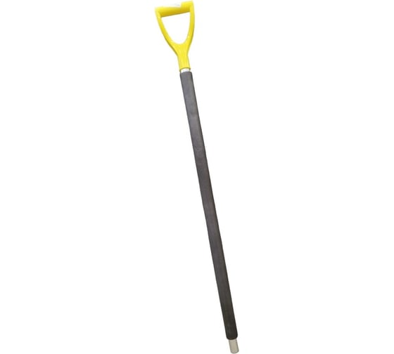 Изображение товара Черенок для лопаты алюминиевый Premium 110 см, d32 мм, c ручкой V-образной-Strong Yellow LWI LWI-Ч16