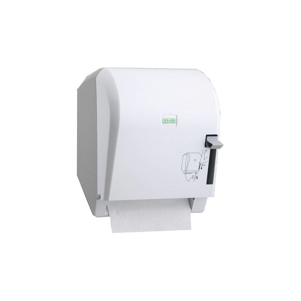 Диспенсер для полотенец в рулонах Vialli диспенсер туалетной бумаги 28×27 5×12 см втулка 6 5 см пластик белый