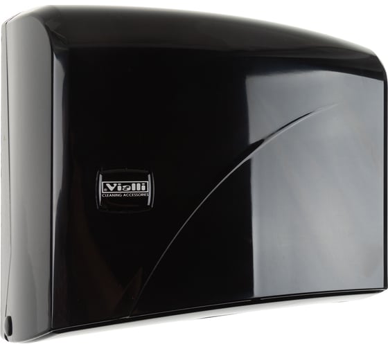 Изображение товара Диспенсер для бумажных полотенец Vialli Z сложения черный на 200 шт K1B