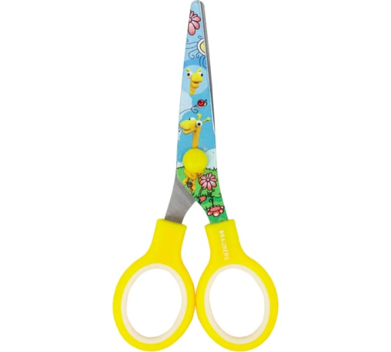 Изображение товара Ножницы BRAUBERG Kid Series Жирафы 130 мм, жёлтые 232269