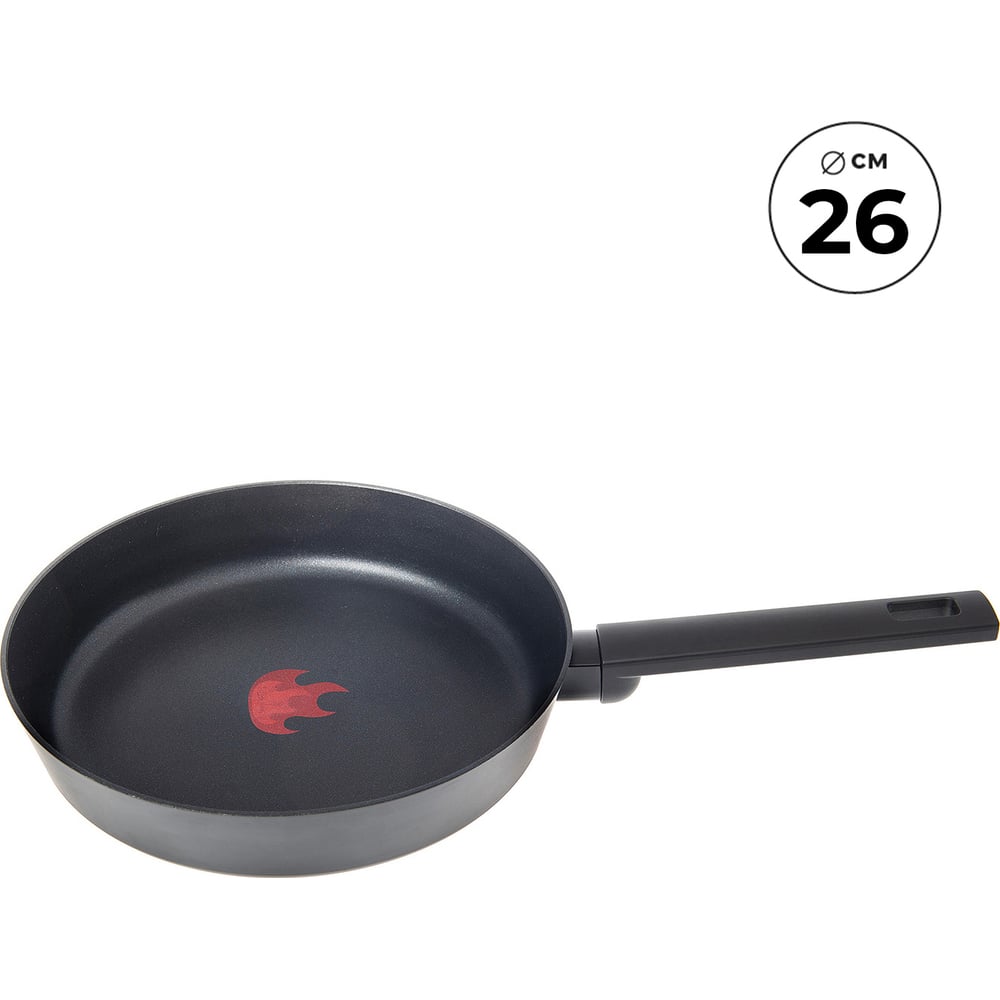 Изображение товара Сковорода Home Queen RED HOT 26 см антипригарное покрытие индукция газ электр