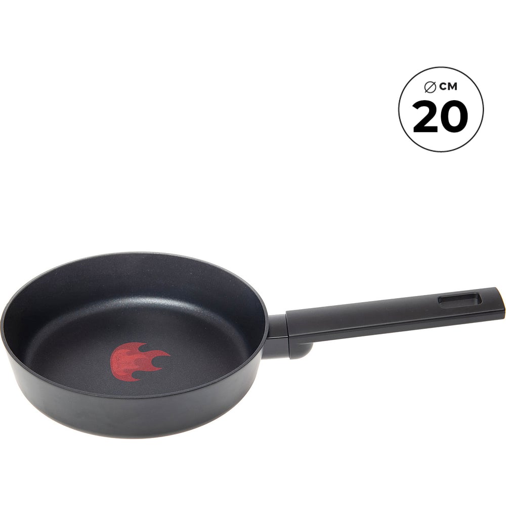 Изображение товара Сковорода Home Queen RED HOT 20 см с антипригарным покрытием для индукции