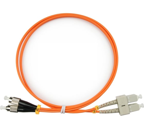 Изображение товара Оптический патч-корд TopLAN дуплексный, MM 50/125, 0,5 м, DPC-TOP-OM2-FC/P-SC/P-0.5
