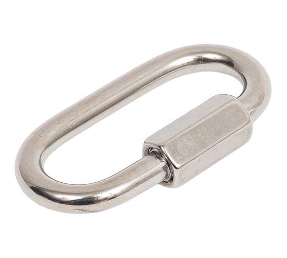 Изображение товара Карабин Море-Метизов АРТ 9077 винтовой для соединения цепей А4, 5 мм, 10 шт KARABVINА4А4510M