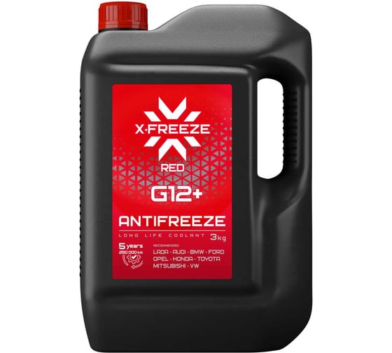 Изображение товара Антифриз X-Freeze ОЖ G12+ 3 кг 430110129