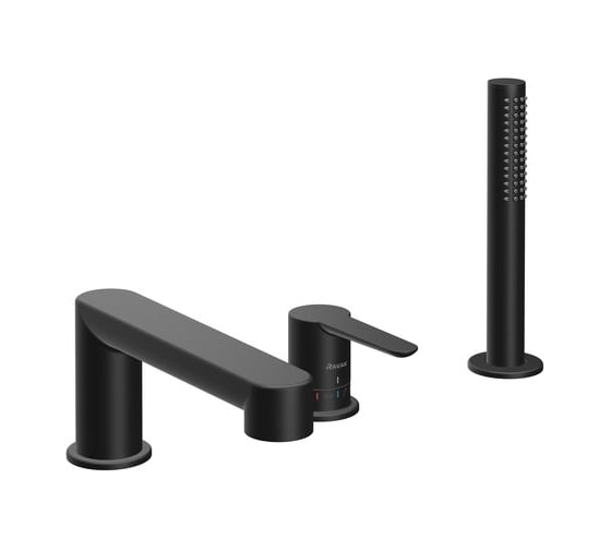 Изображение товара Смеситель врезной каскадный для ванн RAVAK PU 026.20 черный X070186