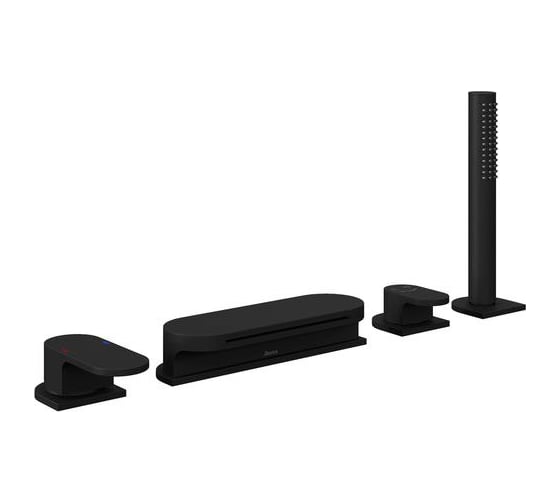 Изображение товара Смеситель врезной каскадный для ванн RAVAK CR 025.20BL ЧЕРНЫЙ X070445