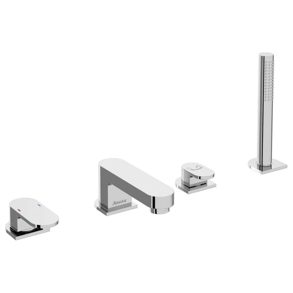Изображение товара Смеситель врезной для ванны RAVAK CR 026.00CR хром однорычажный современный