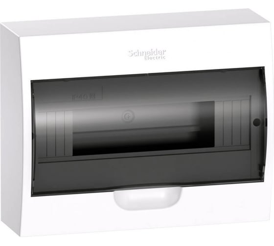 Изображение товара Корпус навесной с прозрачной дверцей Systeme Electric (Schneider Electric) City9 Box 1ряд/12модулей (ранее MIP12112S) EZ9E112S2SRU