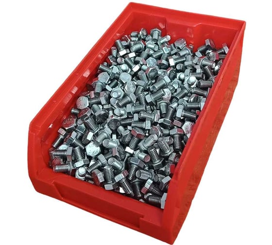 Изображение товара Болт нержавеющий 23 Болта 6x10 мм, DIN 933, 600 шт. в контейнере АС1300601093D07ф600