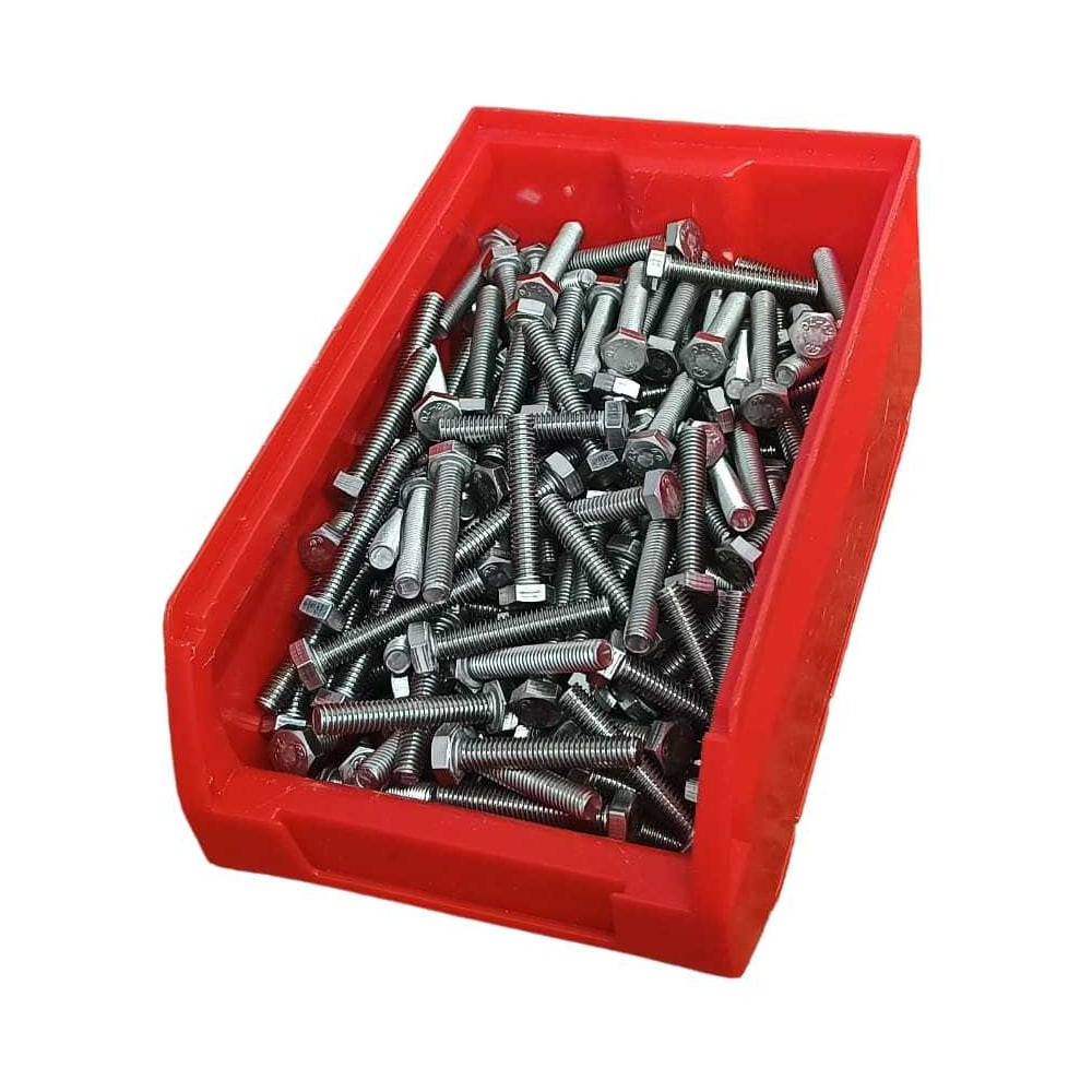 Изображение товара Нержавеющий болт 6x35 мм DIN 933 250 штук в контейнере