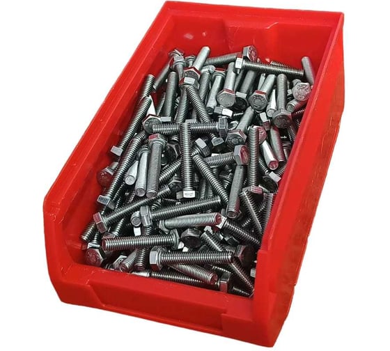 Изображение товара Болт нержавеющий 23 Болта 6x40 мм, DIN 933, 200 шт. в контейнере АС1300604093G07ф200