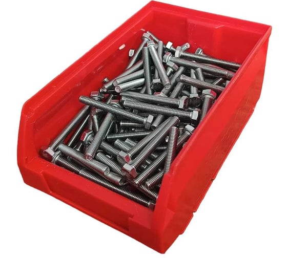 Изображение товара Болт нержавеющий 23 Болта 6x50 мм, DIN 933, 200 шт. в контейнере АС1300605092G07ф200