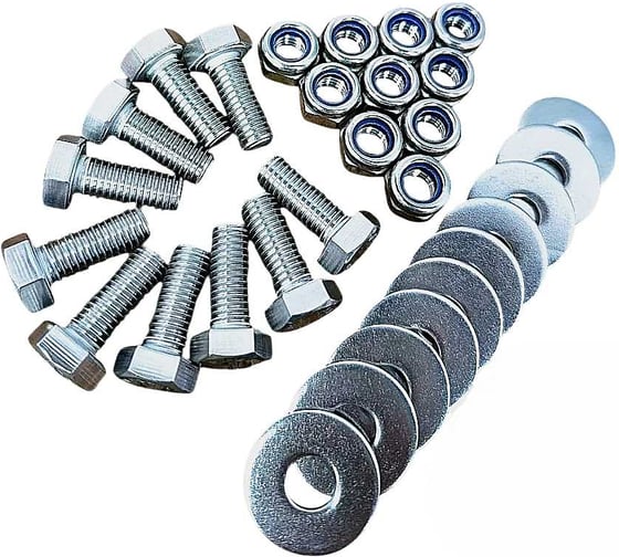 Изображение товара Болт нержавеющий 23 Болта 6x35 мм, DIN 933, со стоп гайкой, 10 шт. 33352