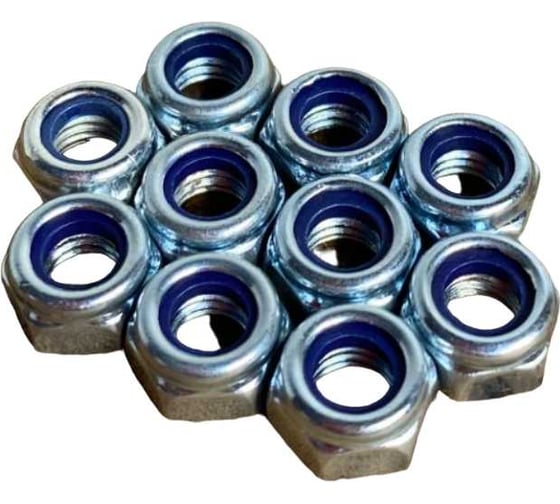 Изображение товара Гайка со стопорным кольцом 23 Болта М5, оцинкованная, DIN 985, 10 шт. А1С000050030507