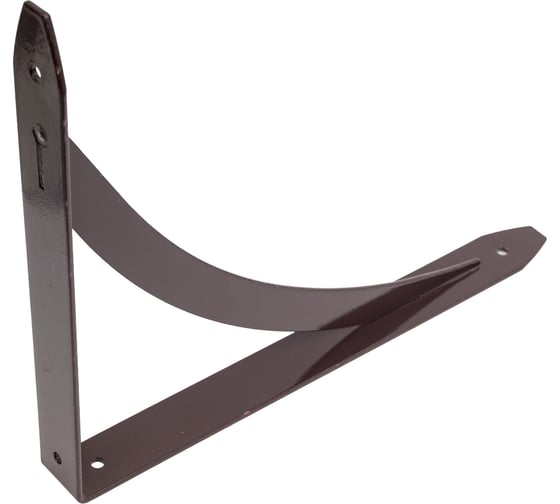 Изображение товара Уголок-кронштейн для полок декоративный РемоКолор Арка, коричневый, 196x196 мм 71-2-519