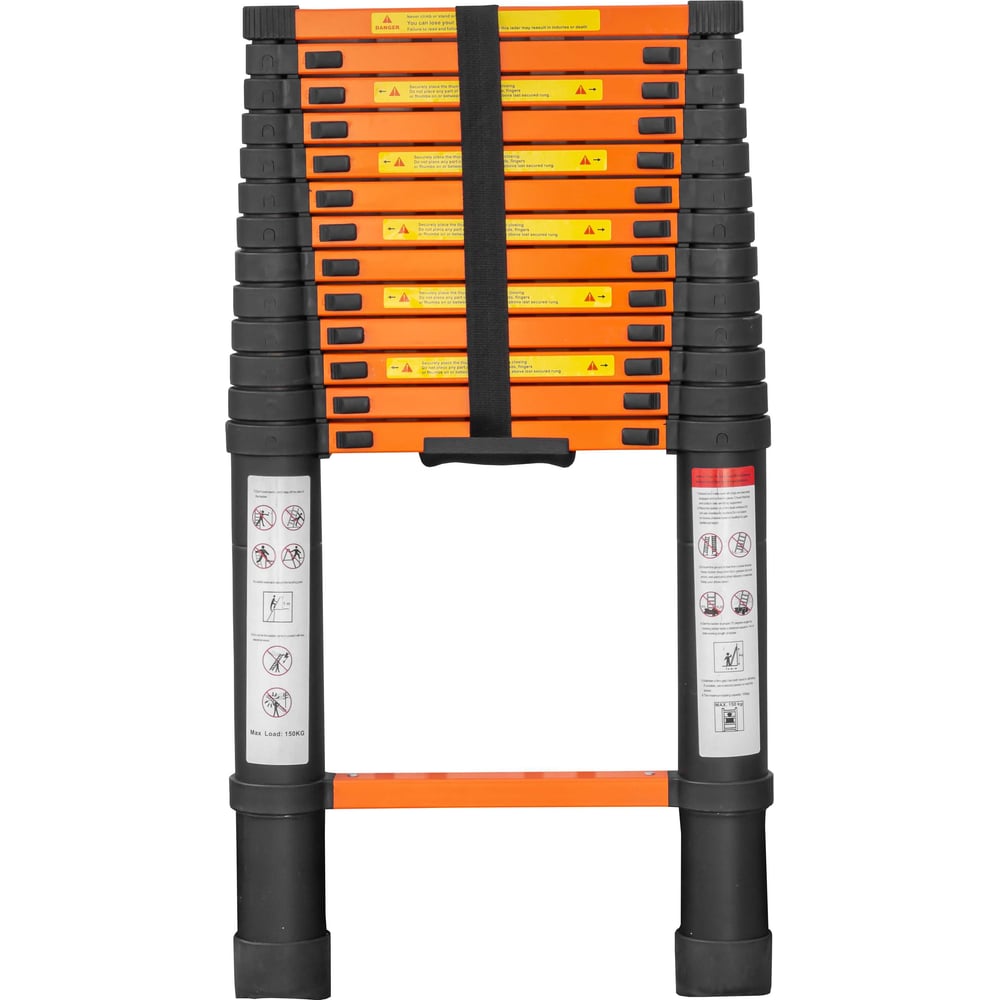 Изображение товара Телескопическая алюминиевая лестница ISMA 4.1 м 14 ступеней