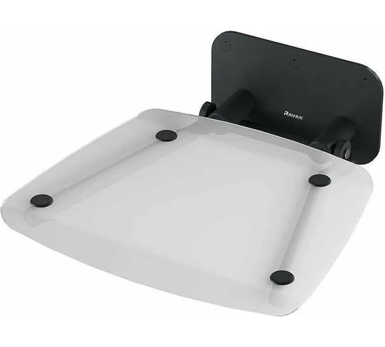 Изображение товара Универсальное сиденье для душа RAVAK OVO-B II CLEAR/BLACK B8F0000059