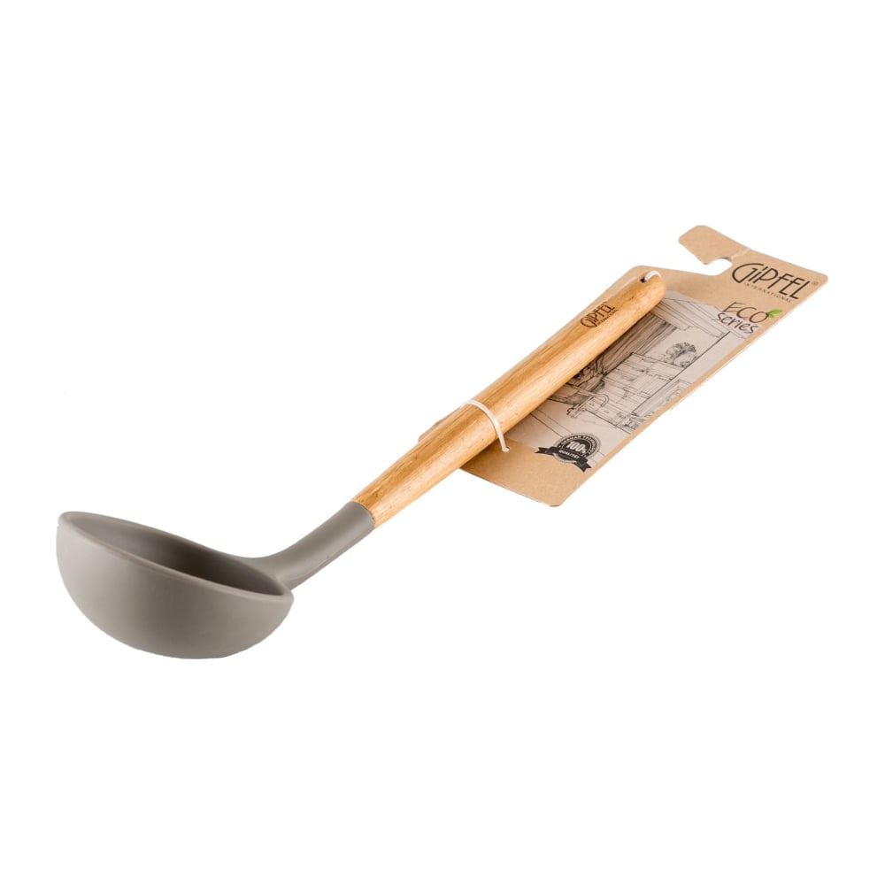 Изображение товара Половник Gipfel Eco 2039 экологичный из силикона и бамбука комфортная ручка