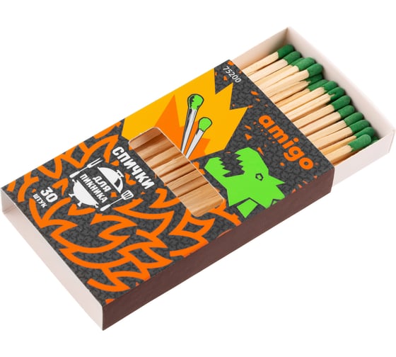 Изображение товара Спички газовые AMIGO Grande 30 шт 75200