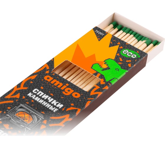Изображение товара Спички каминные AMIGO Grande 30 шт 75201