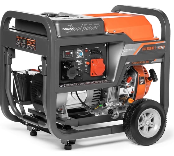Изображение товара Дизельный генератор DAEWOO с функцией DUAL POWER DDAE 6000DXE-3
