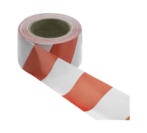 Изображение товара Лента для ограждения Политех 75 мм, 200 м красно-белая 9020002