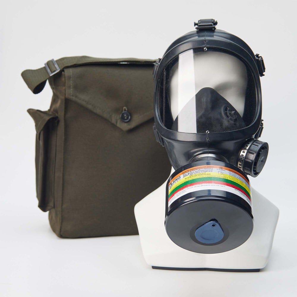 Изображение товара Противогаз фильтрующий БРИЗ -3301(ППФ) с лицевой частью -4301М(ППМ) защита от газов и аэрозолей