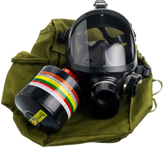 Изображение товара Противогаз фильтрующий БРИЗ "-3301(ППФ)" марки А2В2Е2K2HgР3 R D с лицевой частью "-4301М(ППМ)" категория 2 500103022