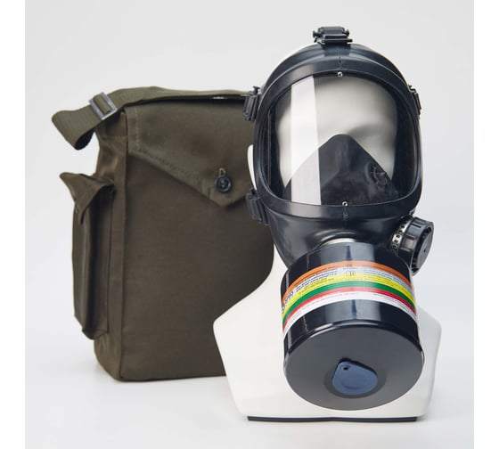 Изображение товара Противогаз фильтрующий БРИЗ "-3301(ППФ)" марки А2В2Е2K2HgР3 R D с лицевой частью "-4301М(ППМ)" категория 2 500103022