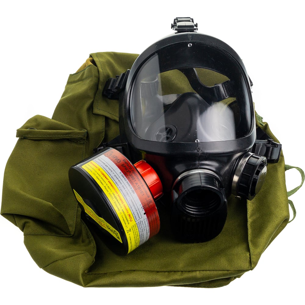 Изображение товара Противогаз фильтрующий БРИЗ -3301(ППФ) с лицевой частью -4301М(ППМ) для защиты органов дыхания