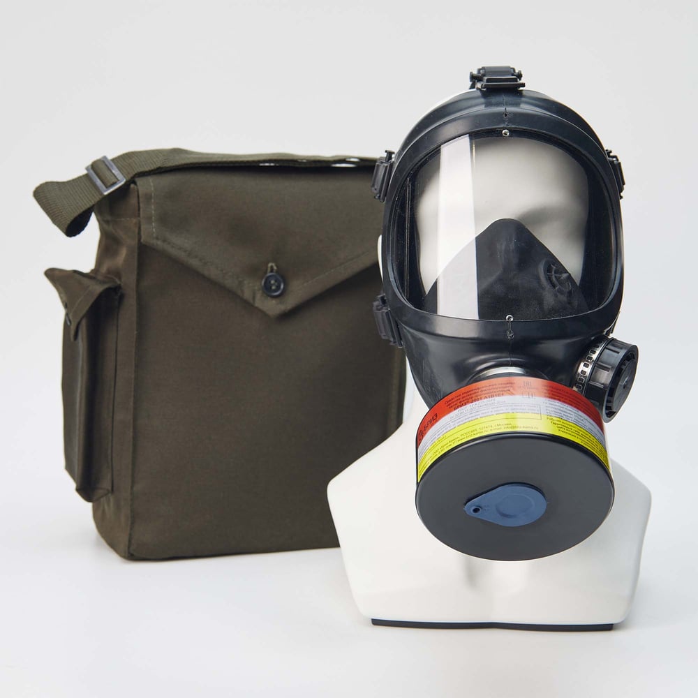 Изображение товара Противогаз фильтрующий БРИЗ -3301(ППФ) с лицевой частью -4301М(ППМ) для защиты органов дыхания