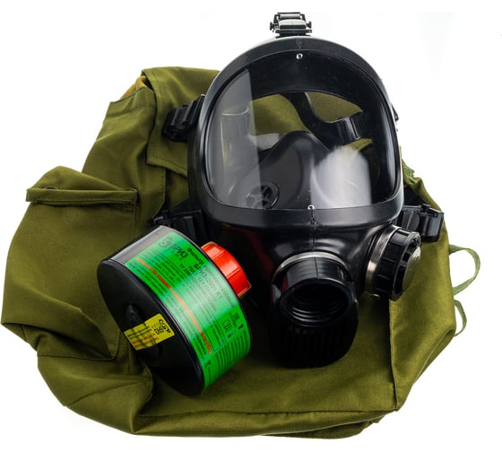 Изображение товара Противогаз фильтрующий БРИЗ "-3301(ППФ)" марки К1 с лицевой частью -4301М(ППМ) категория 2 500103002