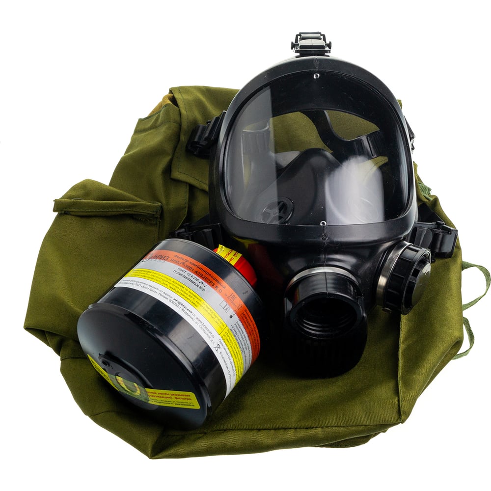 Изображение товара Противогаз фильтрующий БРИЗ -3301(ППФ) А2В2Е2Р3 R D крупный подмасочник