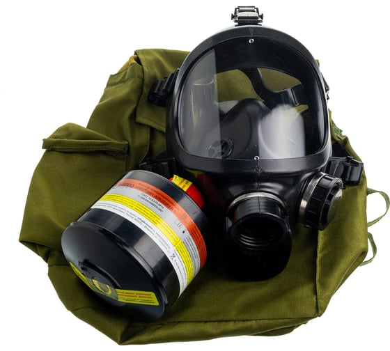 Изображение товара Противогаз фильтрующий БРИЗ "-3301(ППФ)" марки А2В2Е2Р3 R D с лицевой частью "-4301М(ППМ)" категория 2 500103021