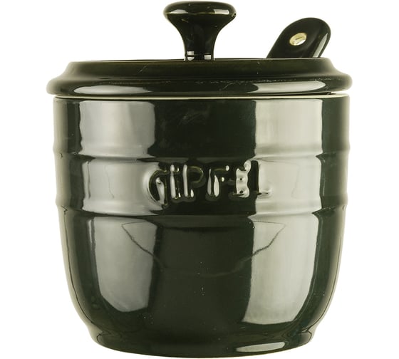 Изображение товара Сахарница керамическая Gipfel Majolica 0,25 л, с ложкой 3916