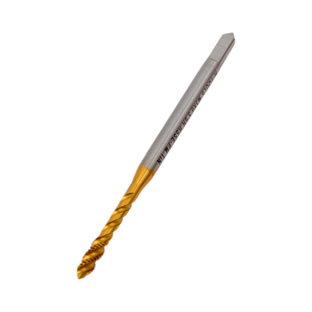 Изображение товара Машинный метчик M3 шаг 0.5мм DIN371 H-Tools из HSS-E-PM-TIN