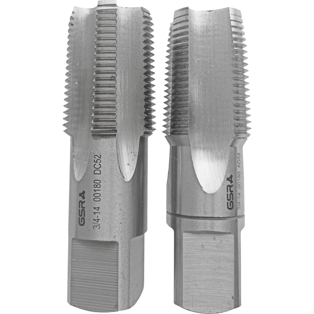 Изображение товара Ручные метчики GSR NPT 3/4-14 комплект 2 шт HSSG DIN 2184-2 для глухих и сквозных отверстий B00181060 Изображение товара Ручные метчики GSR NPT 3/4-14 комплект 2 шт HSSG DIN 2184-2 для глухих и сквозных отверстий B00181060