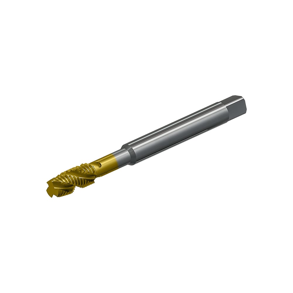 Изображение товара Метчик Beltools М6x1 машинно-ручной 6H глухой с покрытием TiN 80мм DIN371