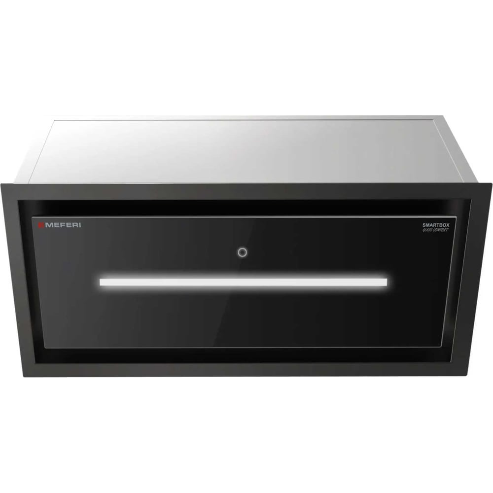 Изображение товара Полновстраиваемая вытяжка MEFERI SMARTBOX60BK GLASS COMFORT