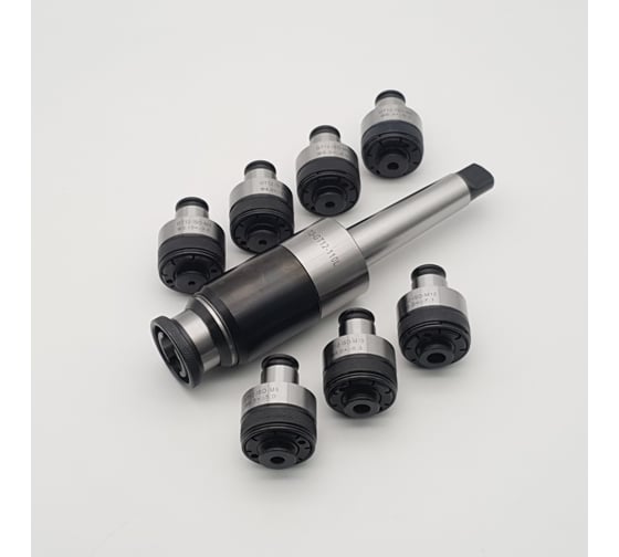 Изображение товара Патрон резьбонарезной КМ3 GT12 в комплекте 7 цанг М3-М12 ТЕХНОРЕАЛ МА320102011