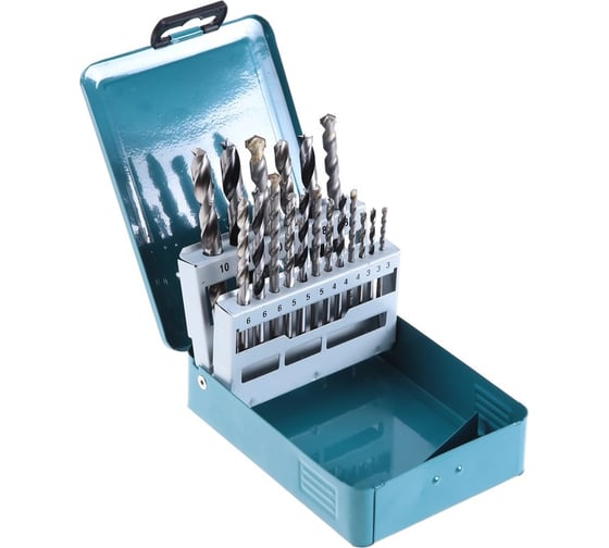 Изображение товара Набор сверл в ассортименте 18 шт Makita D-46202