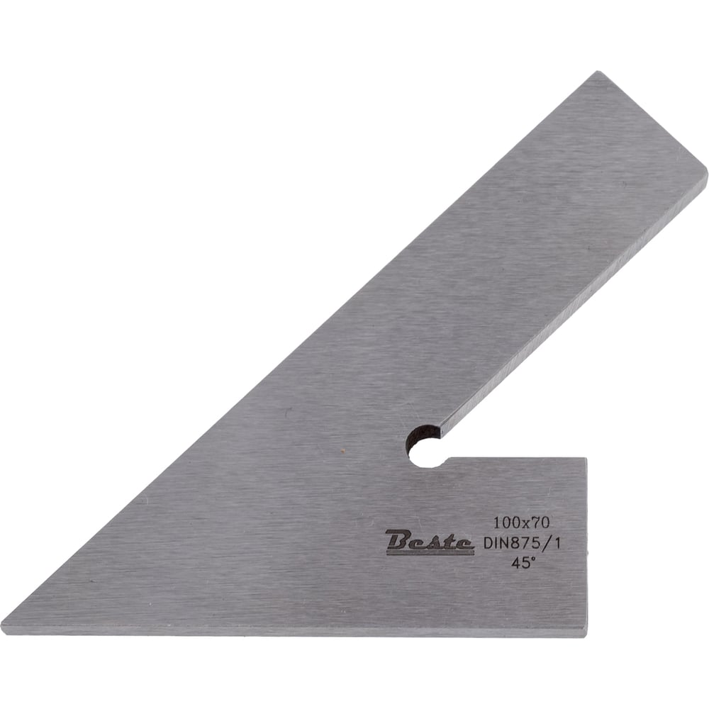 Изображение товара Угольник BESTE УП 45 120x80 для точной разметки и измерений