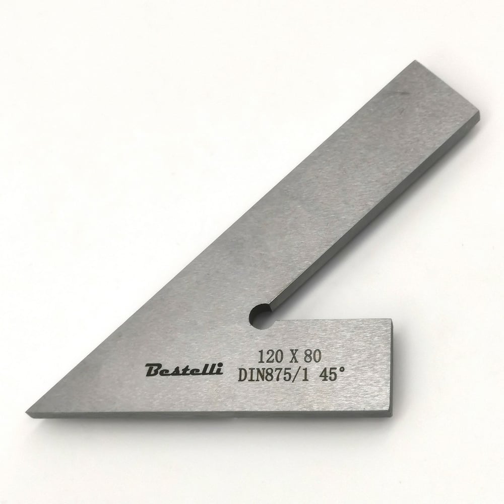 Изображение товара Профессиональный слесарный угольник BESTE УП 45 120x80 DIN875/1 AC01200305