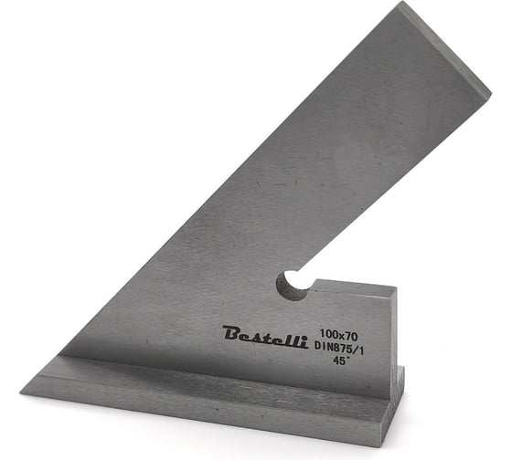 Изображение товара Угольник BESTELLI УШ 45 100x70 DIN875/1 AC01200315
