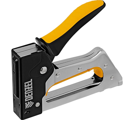 Изображение товара Степлер металлический Denzel скобы в комплекте, 2К рукоятка, тип 53, 6-10 мм 40222