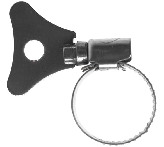 Изображение товара Хомуты червячные Политех накатные с металлическим ключом, нержавеющая сталь, 10 шт. в упаковке, 8-12 мм 3205112