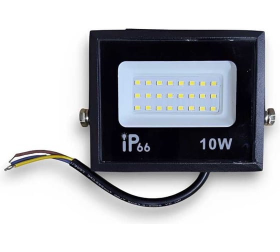 Изображение товара Прожектор KRASO 10W черный 6000К 850Лм 10Вт АС220-240В (100x80x25мм) PZ-10c