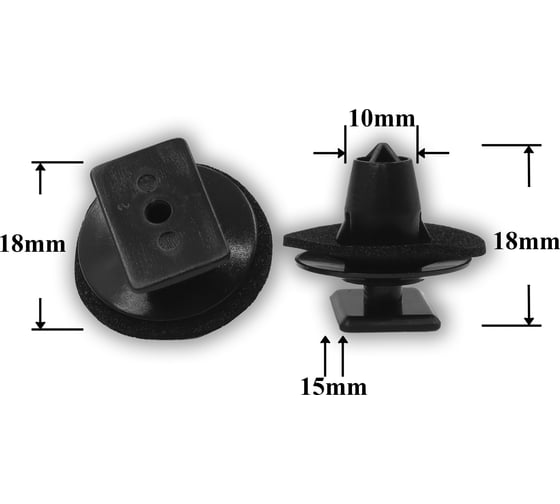 Изображение товара Автокрепеж для Infiniti Nissan 10 шт 76882EG01A КрепАвто 1407