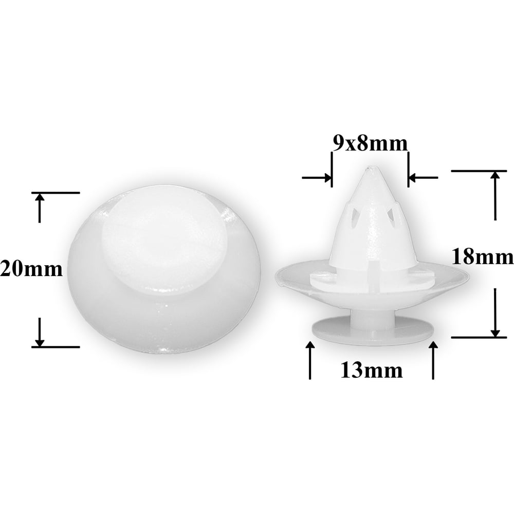 Изображение товара Крепеж Ford 14301485 Крепавто - крепление для отделки, 10 шт